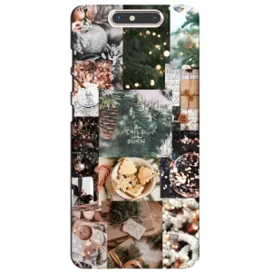 Рождественские, Праздничные Чехлы для ЗТЕ Блейд В8 (Рождественский коллаж)