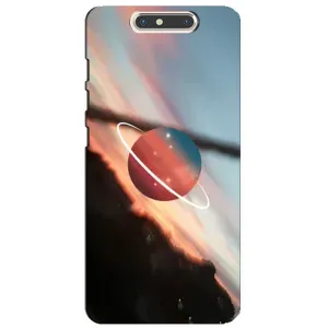 Космические Чехлы для ЗТЕ Блейд В8 (VPrint) (Сатурн)