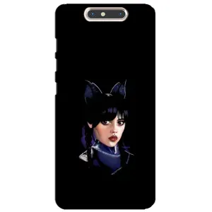 Чехлы Венсдей на ZTE Blade V8 Уэнсдей (AlphaPrint) (серьезная Уэнздей)