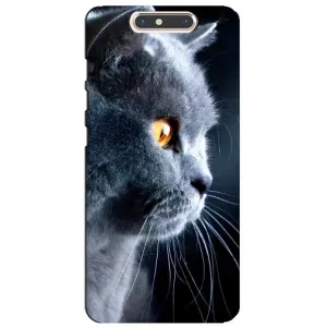 Чехлы с Котиками для ZTE Blade V8 (VPrint) (Серый Кот)