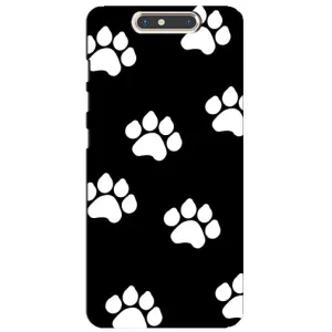 Чехлы с собаками для ZTE Blade V8 (VPrint) (Следы собаки)
