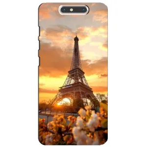 Чехол Эйфелева Башня для ZTE Blade V8 - (AlphaPrint) (Солнечная башня)