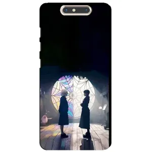 Чехлы Венсдей на ZTE Blade V8 Уэнсдей (AlphaPrint) (Уэнздей и Инид)