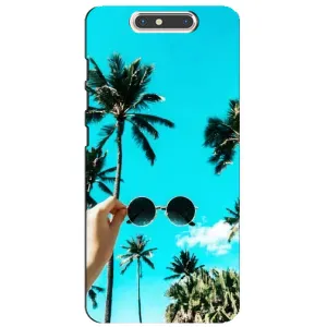 Силиконовый чехол с КАРТИНКАМИ лето для ZTE Blade V8 (AlphaPrint) (Взгляд лето)