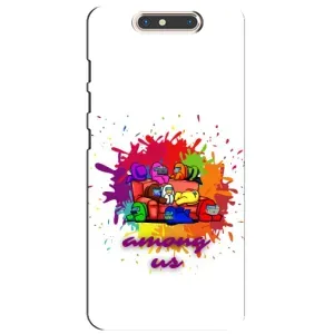 Чехол Амонг Ас для ZTE Blade V8 (AlphaPrint) (Яркий АмонгАс)