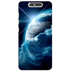 Космические Чехлы для ЗТЕ Блейд В8 (VPrint) (Земля с космоса)