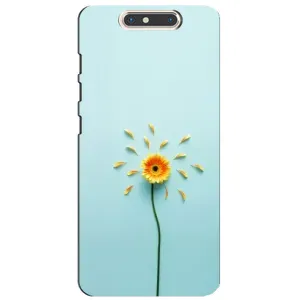 Чехлы с Цветами для ZTE Blade V8 (VPrint) (Желтый цветок)