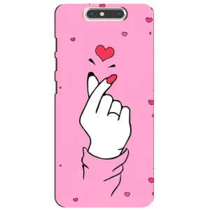 Чохол з принтом для ZTE Blade V8 (AlphaPrint - Знак сердечка) (Знак Love)