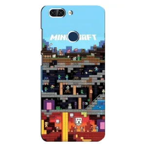Чохол Майнкрафт на ZTE Blade V9 (AlphaPrint) Minecraft (фон Minecraft)
