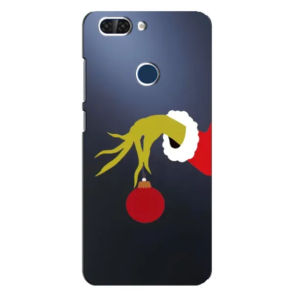 Чехол с принтом «Гринч с игрушкой» для ZTE Blade V9