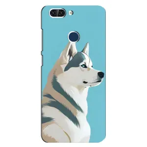 Чохол з Хаскі ZTE Blade V9 - (AlphaPrint) (Хаскі арт)