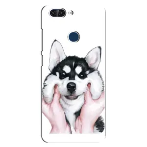 Чохол з Хаскі ZTE Blade V9 - (AlphaPrint) (Хаскі улибака)