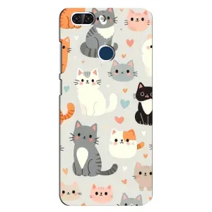 Чохол з принтом «Колаж котів» для ZTE Blade V9