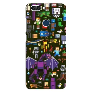 Чохол Майнкрафт на ZTE Blade V9 (AlphaPrint) Minecraft (Колаж Майнкрафт)