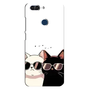 Чохол з принтом «Коти в окулярах» для ZTE Blade V9