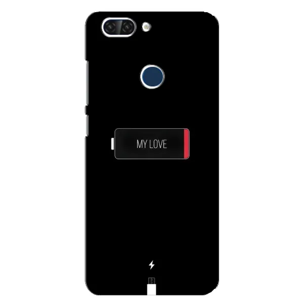 Чехол с принтом «Love battery» для ZTE Blade V9