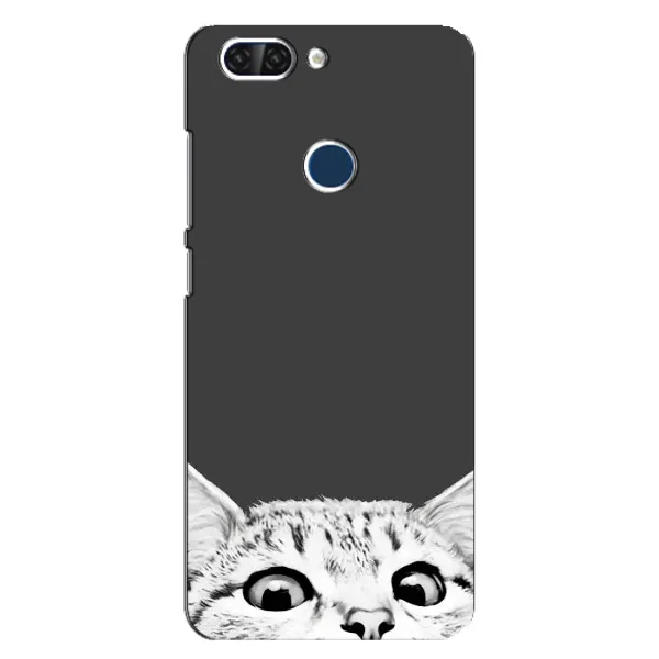 Чохол з принтом «Виглядає котик» для ZTE Blade V9