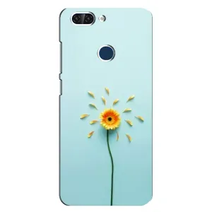 Чохли з квітами для ZTE Blade V9 (VPrint) (Жовта квітка)