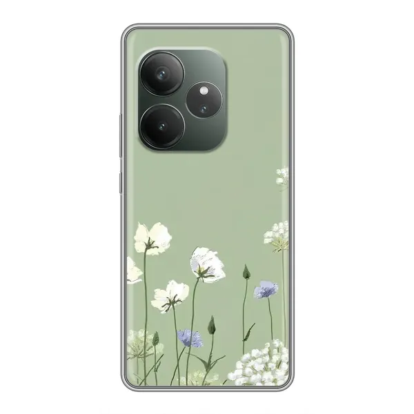 Чехол с принтом «Цветы на зеленом» для ZTE nubia A57