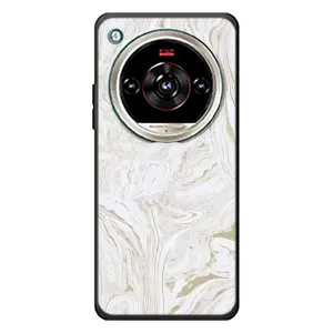 Мраморный чехол на ZTE Nubia Focus 2 Ultra (VPrint) (Белый мрамор)