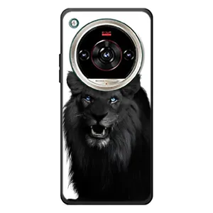 Чохли з картинкою животних ZTE Nubia Focus 2 Ultra (Чорний ЛЕВ)