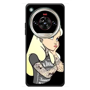 Чехол с печатью для ZTE Nubia Focus 2 Ultra - (Мода) (AlphaPrint) (Девочка в тату)