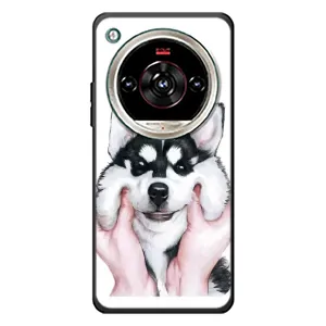Чохли з собаками для ZTE Nubia Focus 2 Ultra (VPrint) (Радісний Хаскі)
