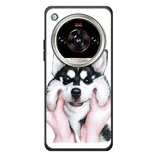 Чехол с принтом «Довольный Хаски» для ZTE Nubia Focus 2 Ultra