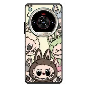 Чехол с Лабубу на ZTE Nubia Focus 2 Ultra (Золотая обезьяна Bored Ape)