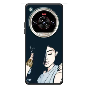 Чехол с печатью для ZTE Nubia Focus 2 Ultra - (Мода) (AlphaPrint) (Красивая девочка)