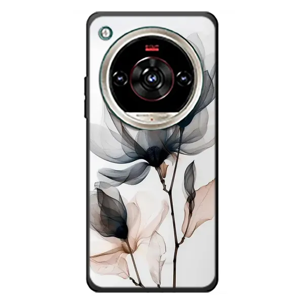 Чехол с принтом «Цветы на белом» для ZTE Nubia Focus 2 Ultra