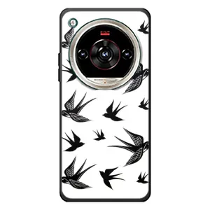 Чохол з пташками на ZTE Nubia Focus 2 Ultra (VPrint) (Ластівки)