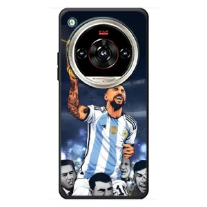 Чехлы для ZTE Nubia Focus 2 Ultra (Leo чемпион) (AlphaPrint) (Месси с кубком)