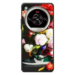Брендновые Чехлы для ZTE Nubia Focus 2 Ultra - (PREMIUMPrint) (Nike цветы)