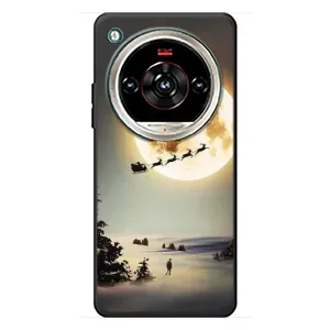 Новорічні, Святкові Чохли для ZTE Nubia Focus 2 Ultra - 2024 год (Санта на місяці)