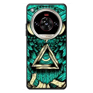 Чохол з пташками на ZTE Nubia Focus 2 Ultra (VPrint) (Сова з оком)