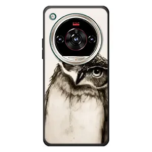 Чохол з пташками на ZTE Nubia Focus 2 Ultra (VPrint) (Сова)