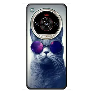 Чохол з принтом для ZTE Nubia Focus 2 Ultra (AlphaPrint) Модні коти (Стильний кіт)