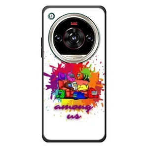 Чехол Амонг Ас для ZTE Nubia Focus 2 Ultra (AlphaPrint) (Яркий АмонгАс)