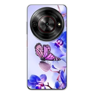 Чехлы с Цветами для ZTE Nubia Focus 5G (VPrint) (Бабочка на цветочке)