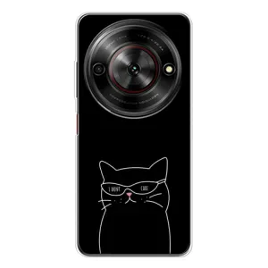 Чехол с рисунком кот на ZTE Nubia Focus 5G (Равнодушный кот)