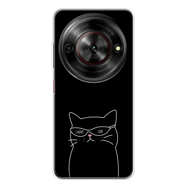 Чехол с принтом «Равнодушный кот» для ZTE Nubia Focus 5G