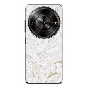 Мраморний чехол на ZTE Nubia Focus 5G (VPrint) (Білий мрамор)
