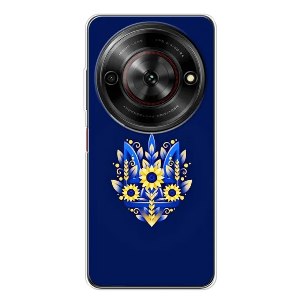 Чехол с принтом «Цветочный Герб» для ZTE Nubia Focus 5G
