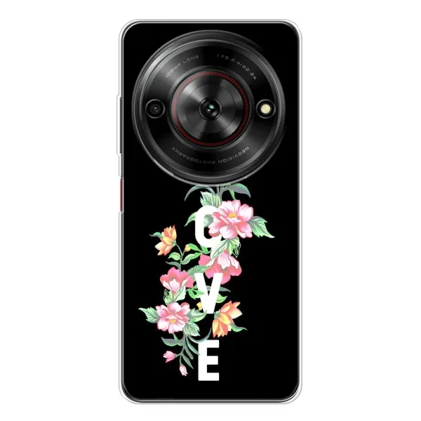 Чохол з принтом «Квіти LOVE» для ZTE Nubia Focus 5G