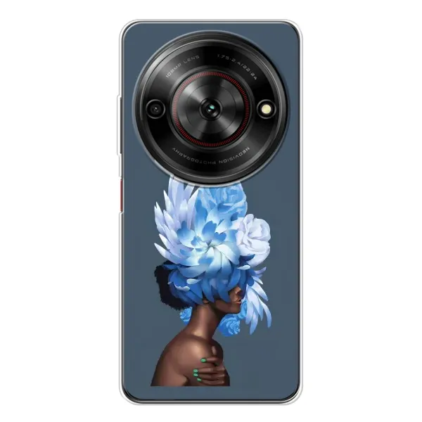 Чехол с принтом «Цветы на голове» для ZTE Nubia Focus 5G