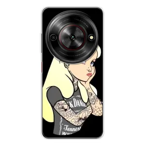 Чехол с печатью для ZTE Nubia Focus 5G - (Мода) (AlphaPrint) (Девочка в тату)