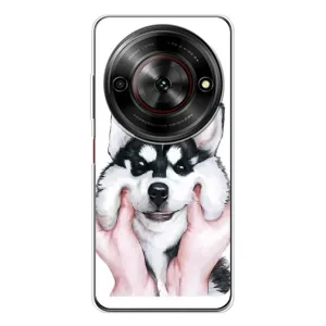 Чехлы с собаками для ZTE Nubia Focus 5G (VPrint) (Довольный Хаски)
