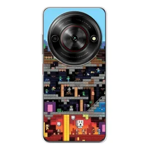 Чехол Майнкрафт на ZTE Nubia Focus 5G (AlphaPrint) Minecraft (фон Minecraft)