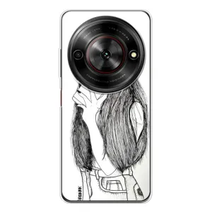 Чехол с печатью для ZTE Nubia Focus 5G - (Мода) (AlphaPrint) (Фото девочки)